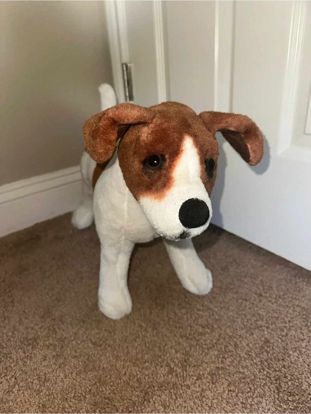 Jack Russel Plush Brown & White Dog Stuffed Animal - Melissa and Doug